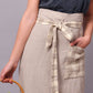 Linen Half Chef Apron/ Organic Waist Apron/ Luxury Gift Linen