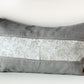 Luxury Linen Pillow Cover Combined from Natural and Floral Jacuard Fabrics