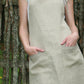 Linen Full Organic Apron Decorated With Linen Lace/ Luxury Linen For Her