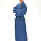 Linen Bath Robe Mens GENTLEMAN With Shawl Collar