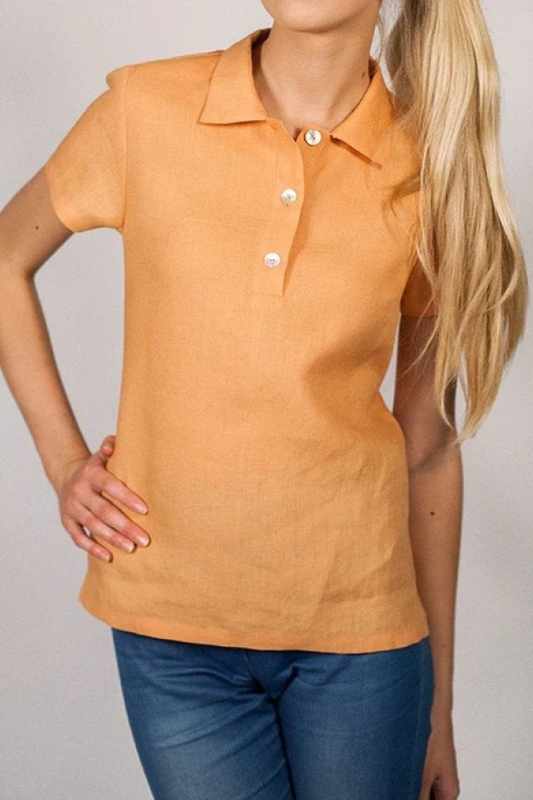Linen Shirt POLO / Linen Top Organic