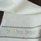 Linen Towel FLOWERY Handembroidered/Guest Towel Linen/ Hand Towel Flax/ Face Towel/ Dish Towel Linen/Luxury Linen/